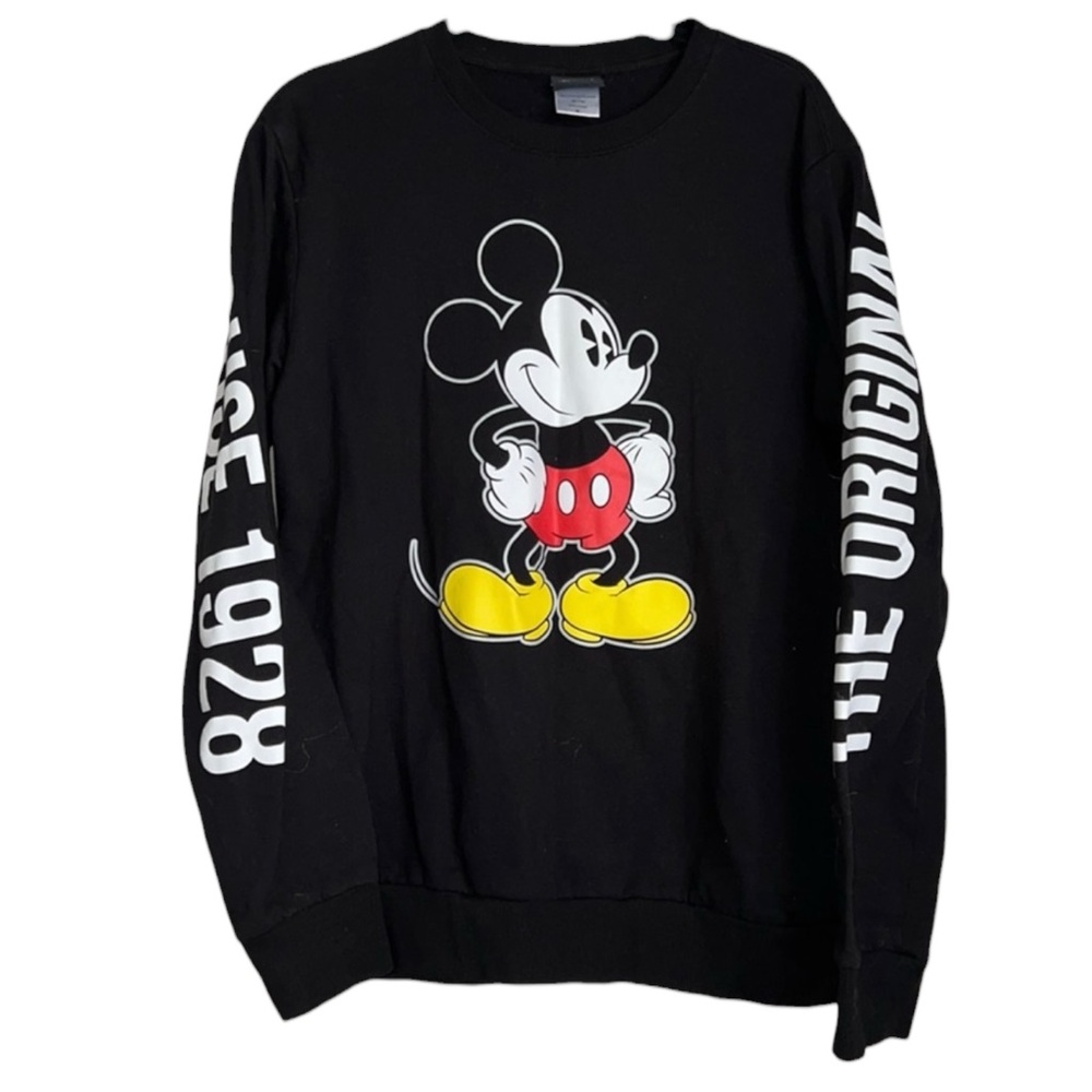 DISNEY Mickey Mouse “The Original Mickey Mouse 1928” Sweatshirt in Black Size M - Picture 3 of 11